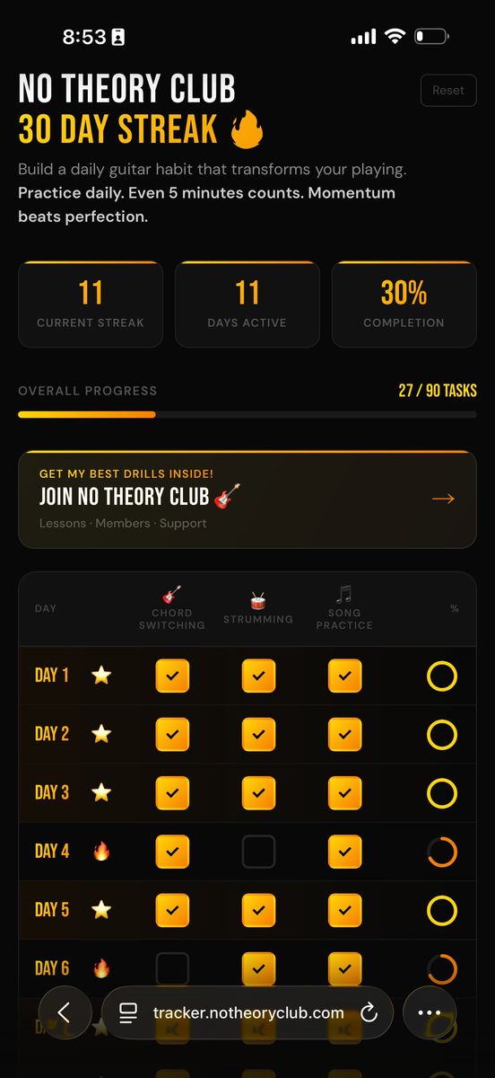 30 Day Tracker